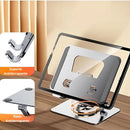 Suporte Alumínio de Mesa Base Rotatória Ajustável Dobrável 360º Para Tablets