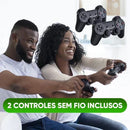 Game Stick 4k HDMI com 2 controles sem fio