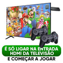 Game Stick 4k HDMI com 2 controles sem fio